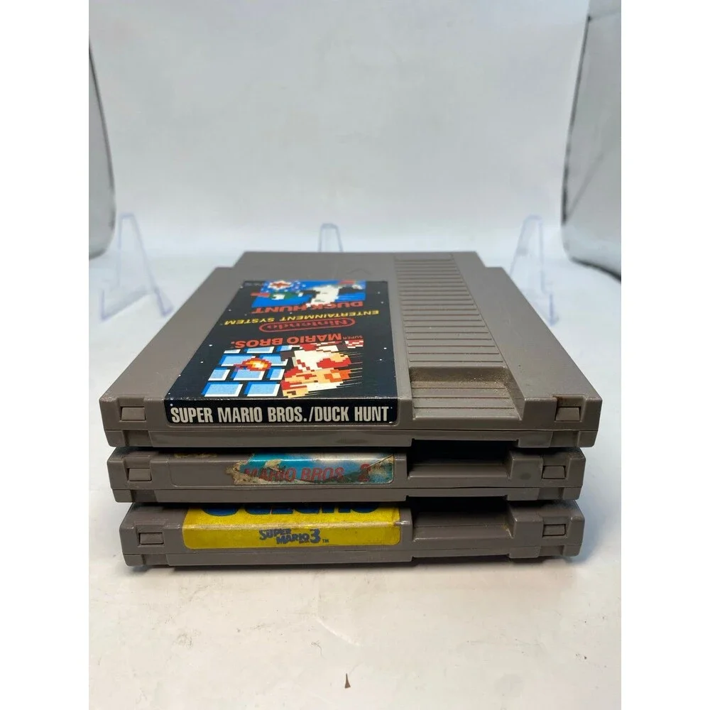 Super Mario Bros 1 2 3 - Original Nintendo NES -Trilogy OEM Bundle (carts Only)